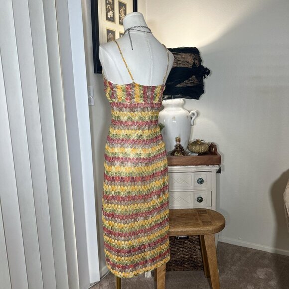 2000s Arden B. Crochet Knit Midi Dress - Picture 3 of 4